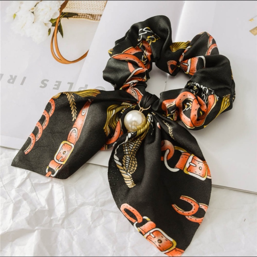 Chiffon Bowknot Silk Hair Scrunchies - Picture 1 of 4